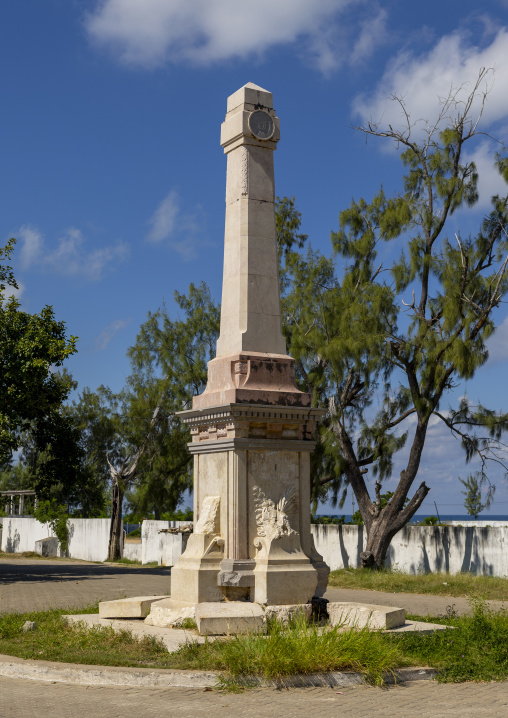 Obelisk on a square, Nampula Province, Island of Mozambique, Mozambique