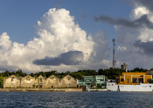 Villas and warehouse on the coast, Nampula Province, Island of Mozambique, Mozambique