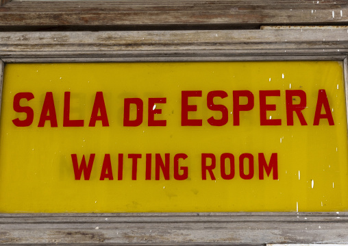 Railway Station waiting room billboard, Maputo Province, Maputo, Mozambique