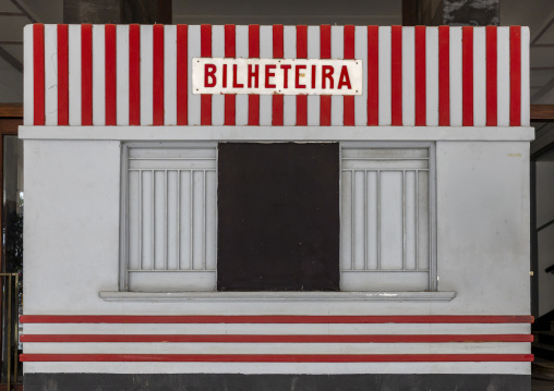 Old portuguese ticket office in Scala movie theater, Maputo Province, Maputo, Mozambique