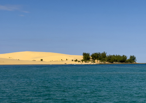 Sand dune in Bazaruto national park, Bazaruto archipelago, Bazaruto island, Mozambique