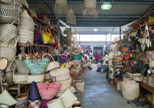 Baskets sold in the indoor market, Inhambane Province, Inhambane, Mozambique