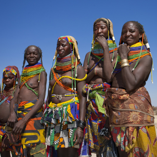 Group Of Mumuhuila Women, Hale Village, Angola