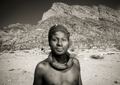 Himba Man With Necklace, Iona Village, Angola