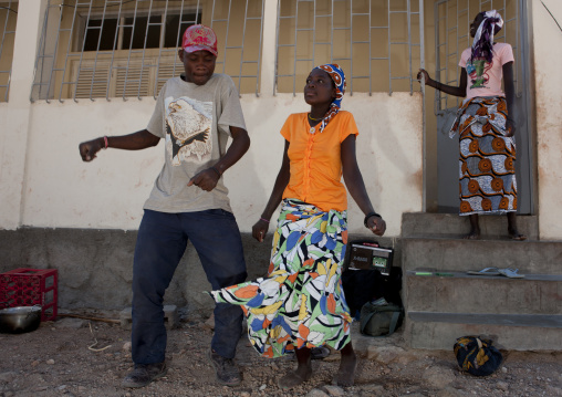 Mucawana Teenagers Dancing, Iona Village, Angola