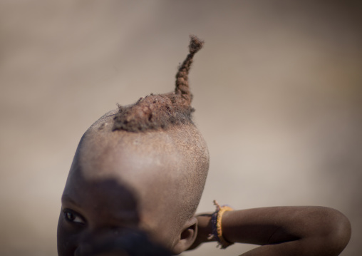 Himba Boy With A Plait, Angola