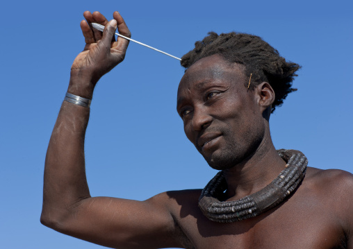 Himba Man With Traditional Hairstyle, Angola