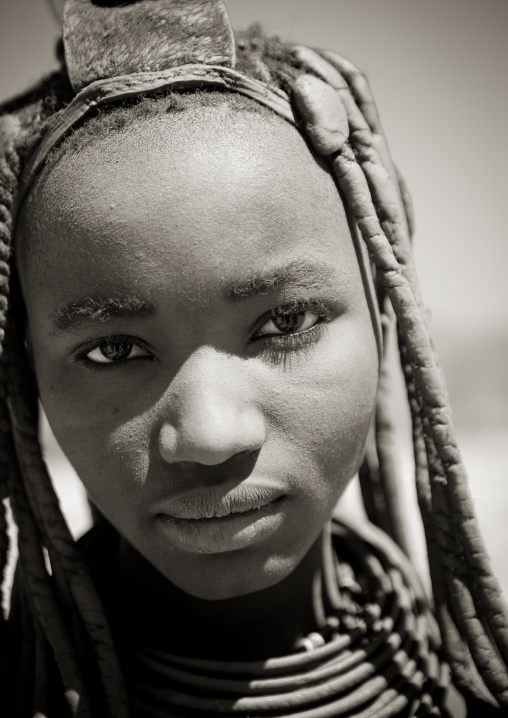 Himba Woman With Traditional Hairstyle, Angola