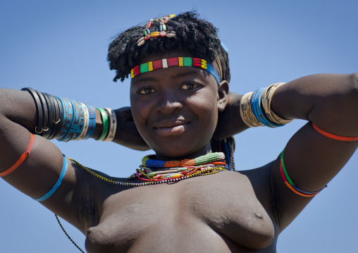 Mucawana Woman Wearing Ornaments, Angola
