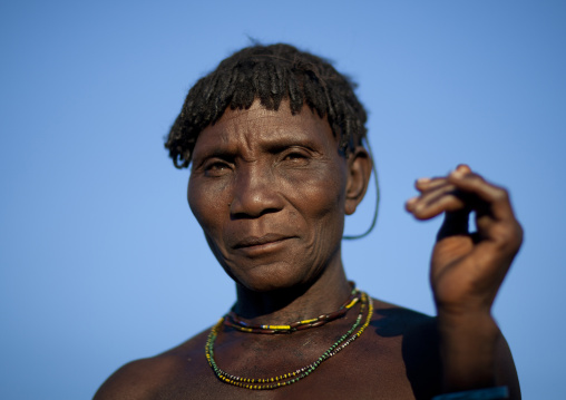 Mucawana Old Woman, Village Of Oncocua, Angola