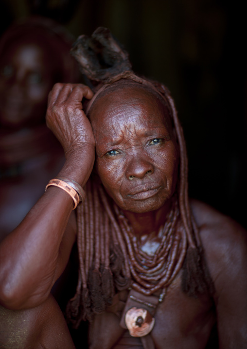 Old Muhimba Woman, Village Of Elola, Angola