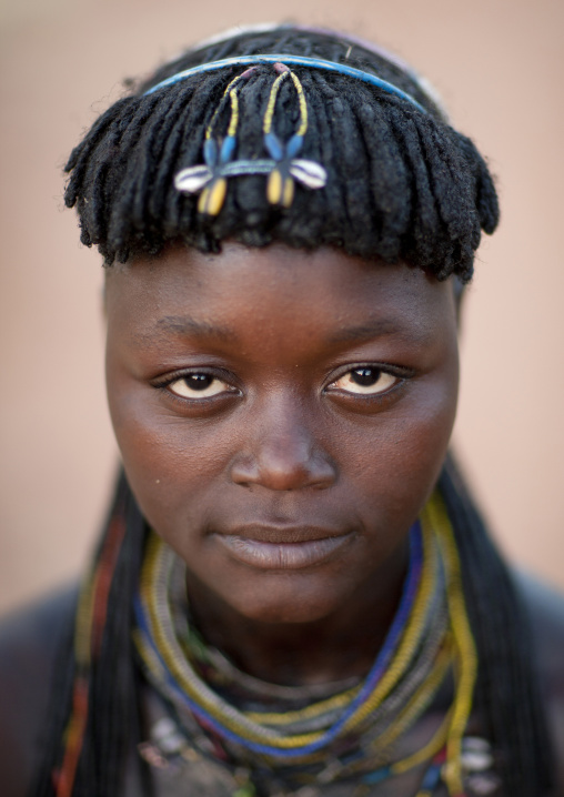 Mucawana Woman With A Jewel In Her Hair, Village Of Oncocua, Angola
