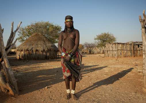 Mucawana Woman In The Village Of Mahine, Angola