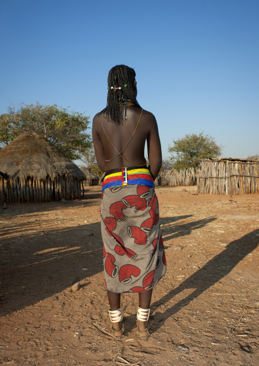 Mucawana Woman In The Village Of Mahine, Angola