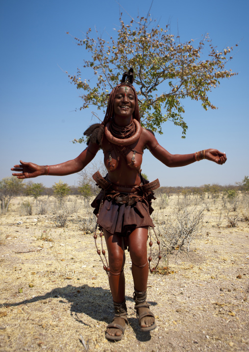 Himba Woman Called Mucaniama, Village Of Hoba Haru, Angola