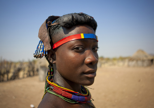 Mucawana With An Ornament On The Forehead, Village Of Soba, Angola