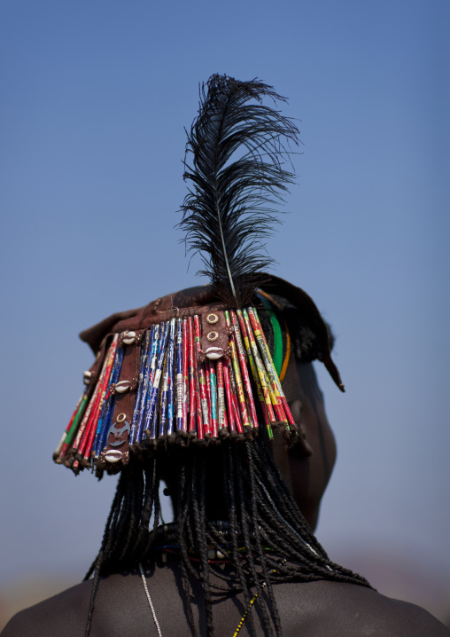 Mucawana Woman A Kapapo Headdress Made Of Waste Materials, Village Of Soba, Angola