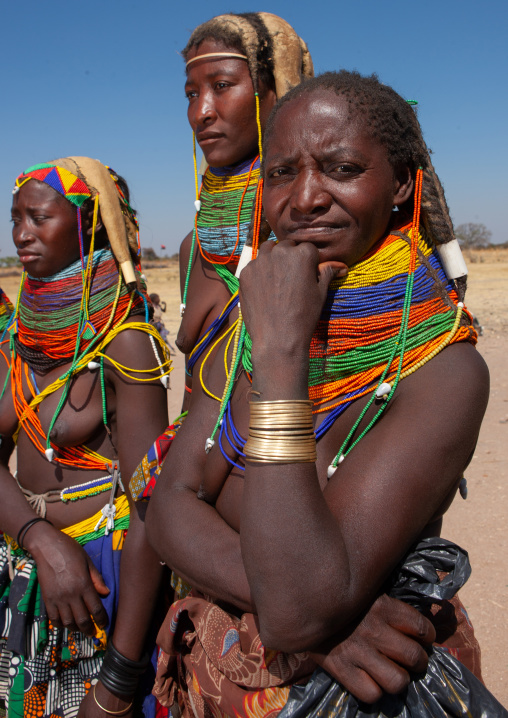 Mumuhuila tribe women, Huila Province, Chibia, Angola