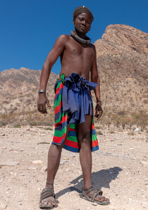 Himba tribe man, Cunene Province, Oncocua, Angola