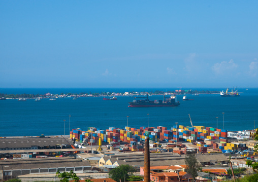 Containers in the port, Luanda Province, Luanda, Angola