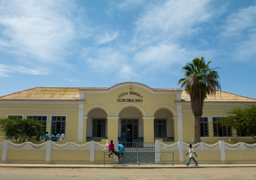 Colonial school building, Namibe Province, Tomboa, Angola