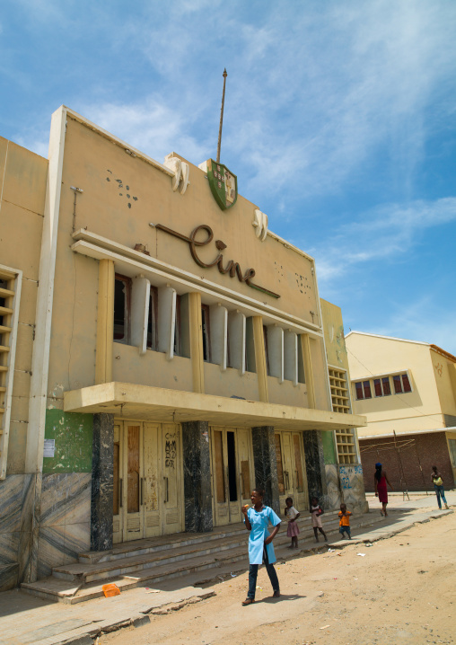 Former portuguese movie theatre, Namibe Province, Tomboa, Angola