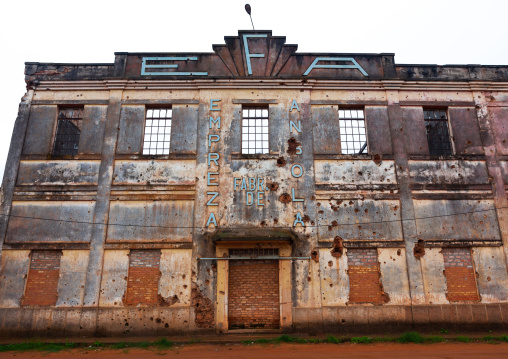 Abandoned building of Empreza fabrica de angola, Bié Province, Kuito, Angola
