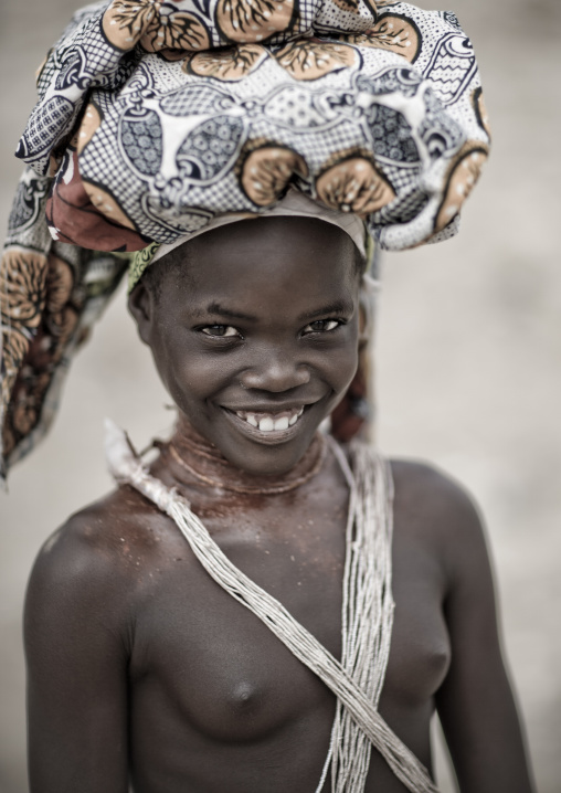 Mucubal Girl Smiling, Virie Area, Angola