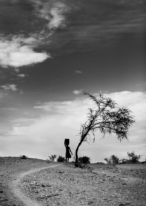 Mukubal Woman Carrying Water On Her Head, Virie Area, Angola