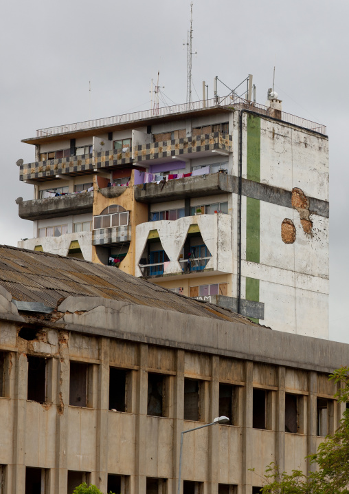 Dilapidated Buildings In Huambo, Angola