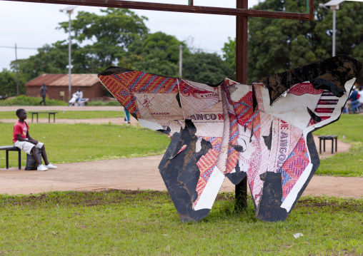 Butterfly Shaped Note Ad For A Bank, Malanje, Angola