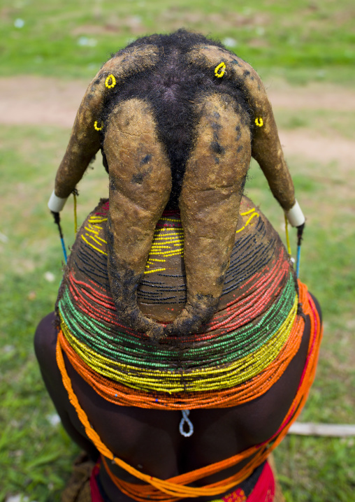 Mwila Woman With Nontombi Dreadlocks, Chibia Area, Angola
