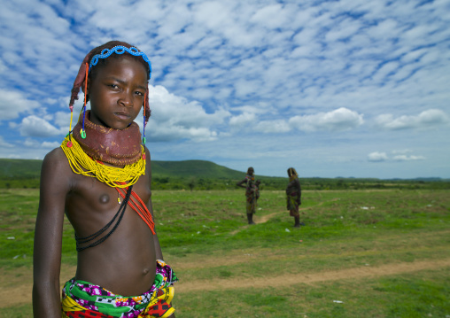 Mwila Girl With A Vikeka Necklace, Chibia Area, Angola