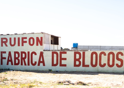 Construction cinder blocks factory, Huila Province, Lubango, Angola