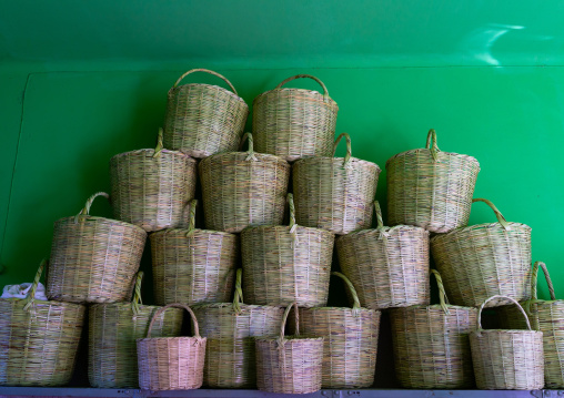 Baskets shop in the central market, Huila Province, Lubango, Angola