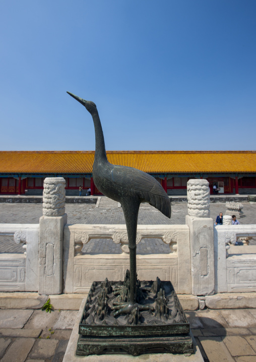 Bird Statue In Forbidden City, Beijing, China