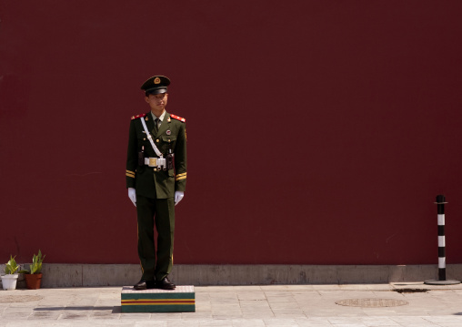 Police Guard At Forbidden City, Beijing, China