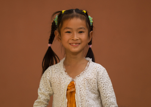 Chinese Girl Smiling, Jianshui, Yunnan Province, China