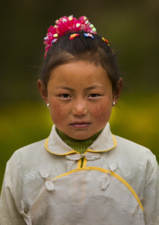 Tibetan Girl, Zhongdian, Yunnan Province, China