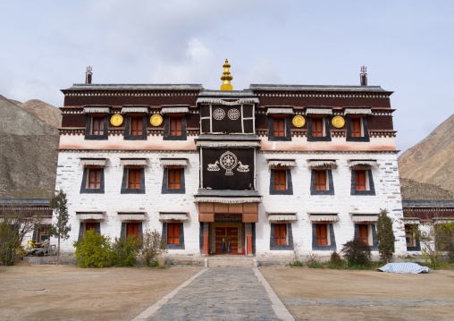 Barkhang traditional printing temple in Labrang monastery, Gansu province, Labrang, China