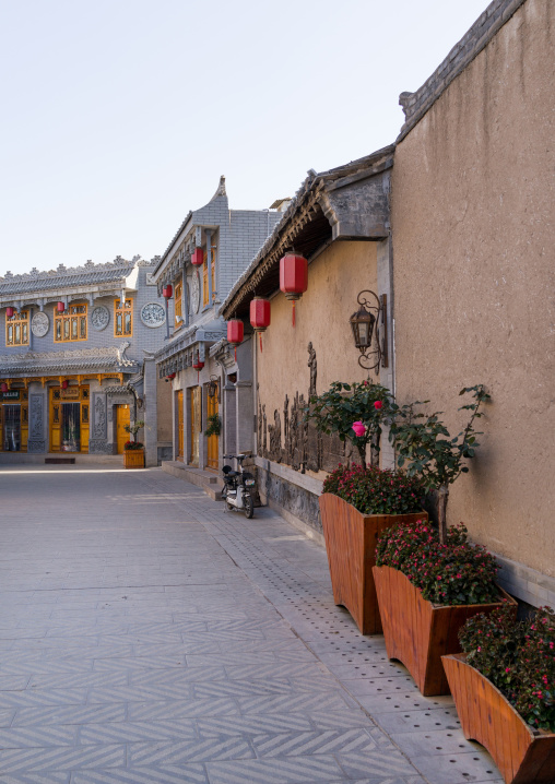 Renovated old chinese quarter, Gansu province, Linxia, China