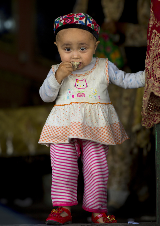 Uyghur Toddler, Xinjiang Uyghur Autonomous Region, China