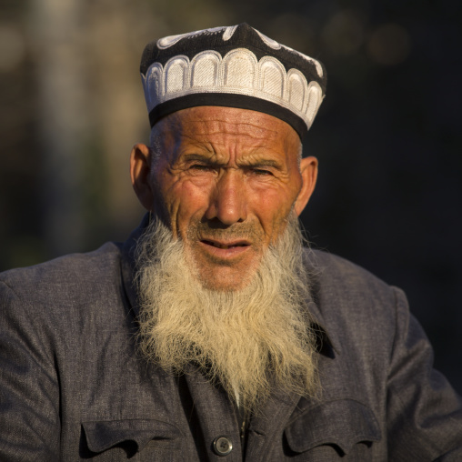 Old Uyghur Man, Yarkand, Xinjiang Uyghur Autonomous Region, China