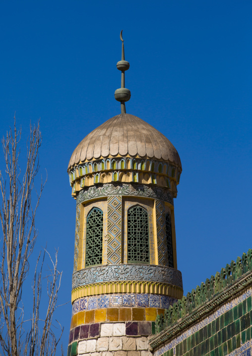 Abakh Hoja Minaret, Burial Place Of Muhatum Ajam, Kashgar, Xinjiang Uyghur Autonomous Region, China