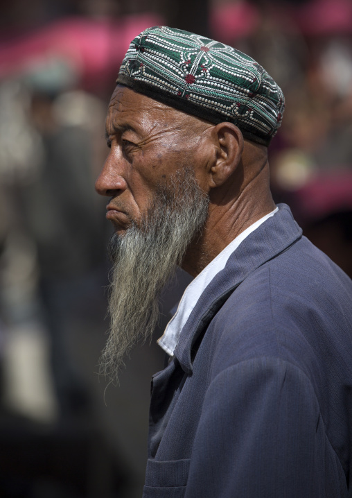 Uyghur Man, Opal Village Market, Xinjiang Uyghur Autonomous Region, China