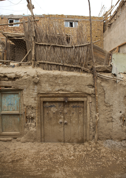 Old Uyghur Mud House In Keriya, Old Town, Xinjiang Uyghur Autonomous Region, China
