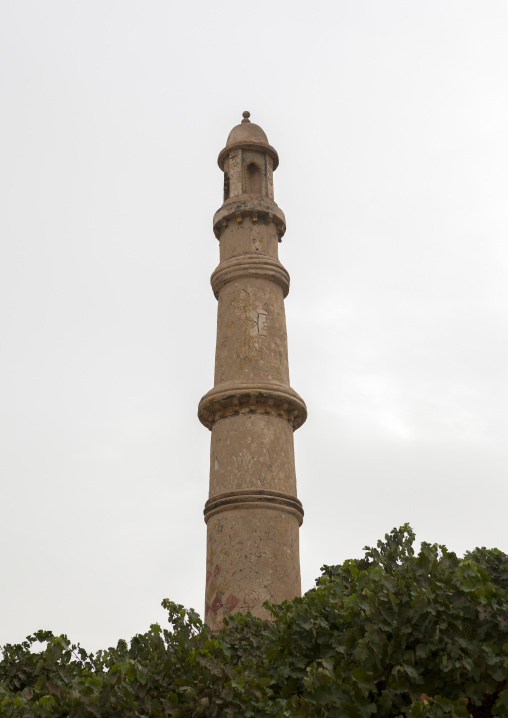 Minaret Of Imam Asim Mosque In The Taklamakan Desert, Xinjiang Uyghur Autonomous Region, China