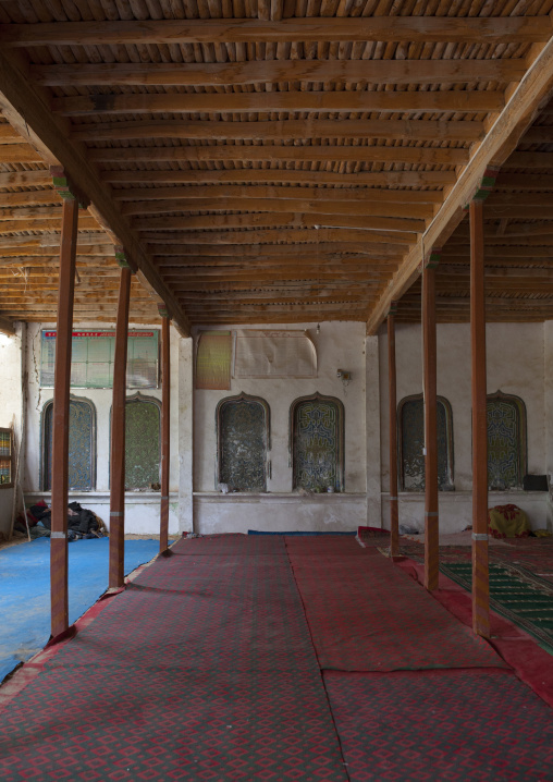 Inside Imam Asim Mosque In The Taklamakan Desert, Xinjiang Uyghur Autonomous Region, China