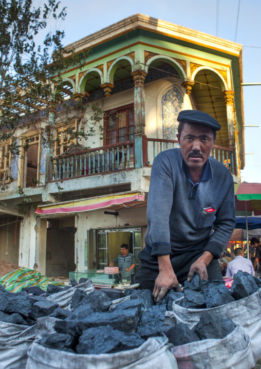 Coal Seller, Kashgar, Xinjiang Uyghur Autonomous Region, China
