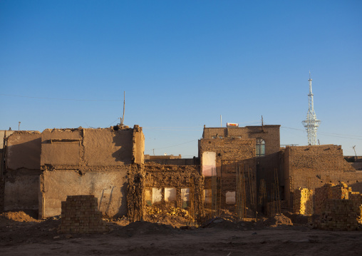 Demolished Houses, Old Town Of Kashgar, Xinjiang Uyghur Autonomous Region, China